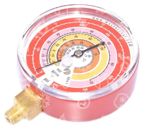 manometr vysokotlaký suchý MC, 80 mm, EBH1, R22, R407C, R32, R410A